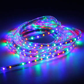 Світлодіодна стрічка LED 7 Color 55/50 RGB 5м + блок YU227, фото 3