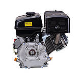 Двигун бензиновий Loncin G390F (13 к.с., шпонка 25 мм, євро 5), фото 5