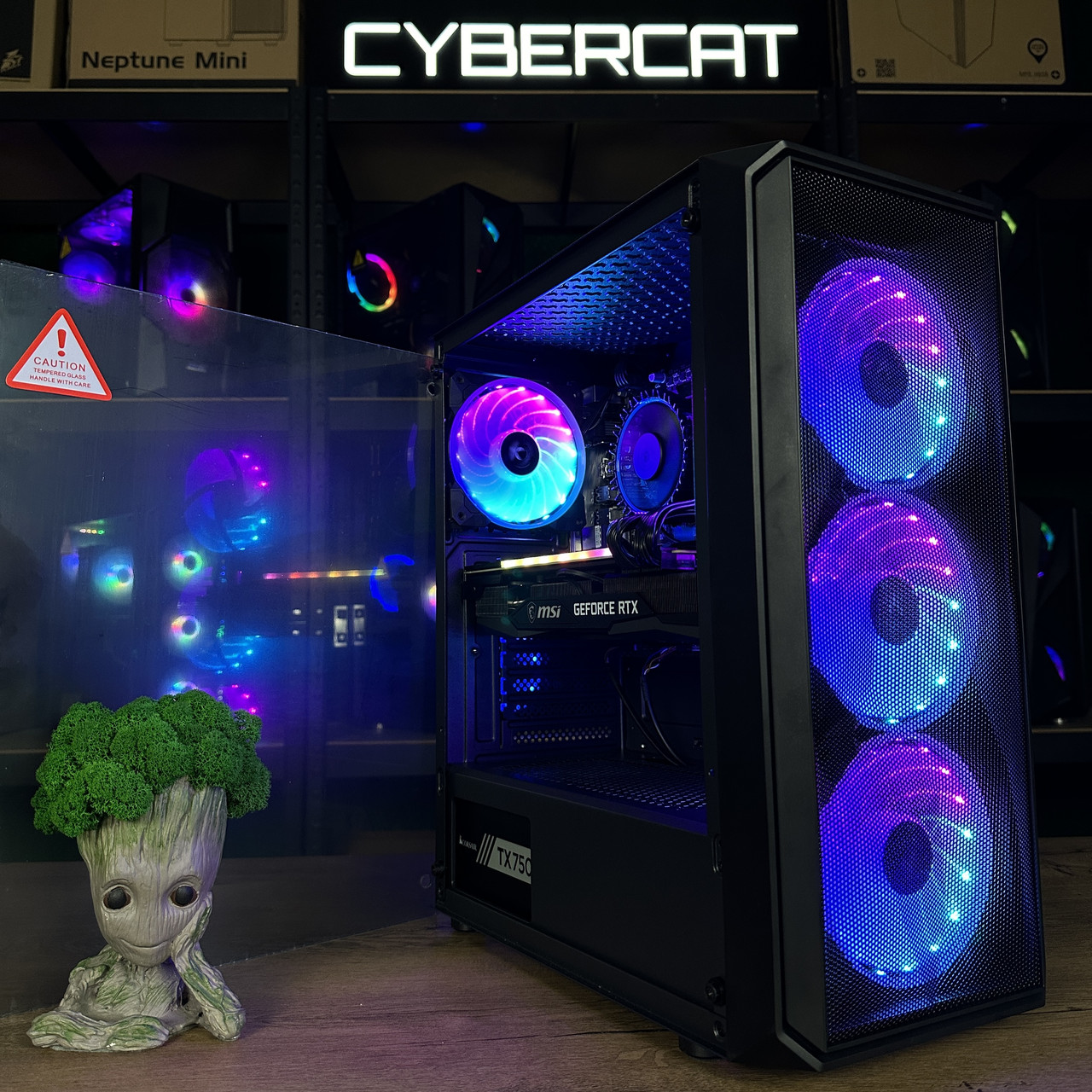 Бліц! RTX 4060Ti 8Gb NEW! | Core i3-12100F | Магазин Гарантія 3 Роки! Ігровий Компютер ПК від CyberCat