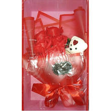 Букет із троянд ароматизоване мило з іграшкою 1103 YU227