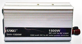 Перетворювач UKC SAA-1500W AC/DC 12/220V інвертор YU227, фото 2