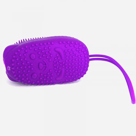 Двостороння силіконова масажна мочалка Bath Brush YU227, фото 3