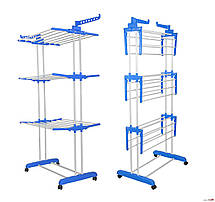 Сушарка для білизни підлогова Tiers Garment Rack With Wheels YU227, фото 3