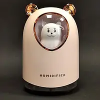 Увлажнитель воздуха Humidifier H2O USB Мишка с подсветкой на 300 мл/2 Вт Бежевый  YU227