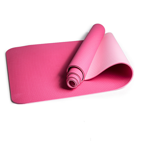 Килимок для йоги та фітнесу 173 х 64 см Рожевий YU227, фото 2