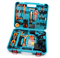 Шуруповерт с набором инструментов 12В 2Ач Li-Ion YU227