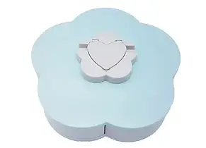 Тарілка-органайзер для закусок, що обертається Candy Box 1 ярус Блакитна YU227, фото 2