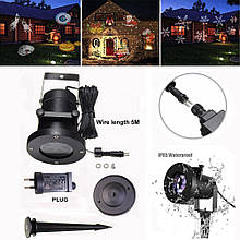 Лазерний проєктор Christmas Laser Projector 16 картриджів слайдів YU227