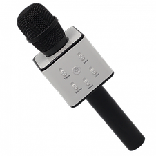 Бездротовий Bluetooth мікрофон-караоке Q7 Чорний YU227, фото 3