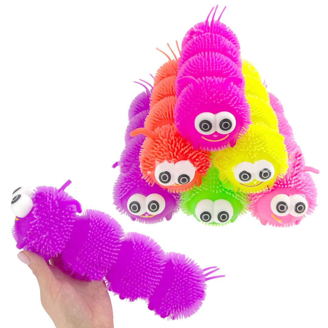 Іграшка йо-йо світяшка для дитини Гусениця велика 12 шт., фото 1