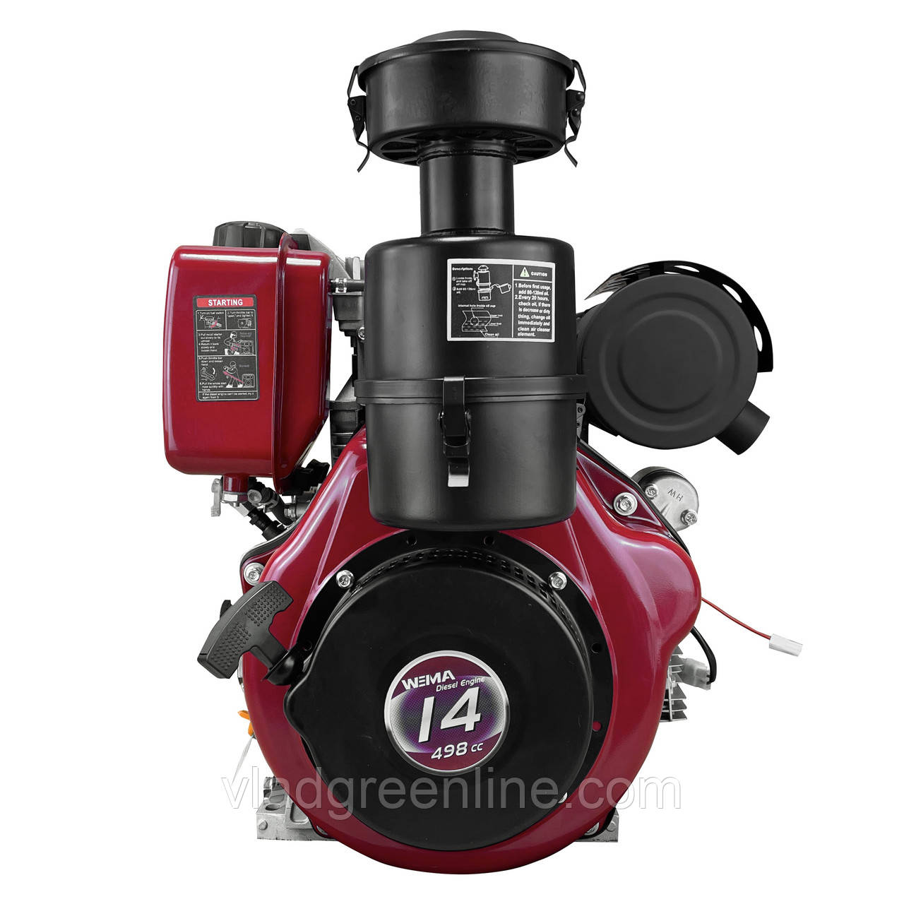 Двигун дизельний WEIMA WM192FЕ (вал під шпонку 25 мм) 14 л. с.