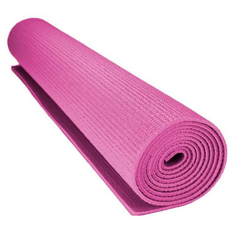 Килимок PVC для йоги та фітнесу 1.73x0.61м Рожевий YU227, фото 2