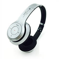 Бездротові навушники S460 Bluetooth silver з MP3 плеєром сріблясті YU227, фото 3
