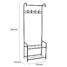 Вішалка для одягу 3в1 Hat Stand підлогова YU227, фото 5