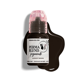 Пігмент для татуажу брів PERMA BLEND Darkest Brown (USA), 15 мл, фото 2