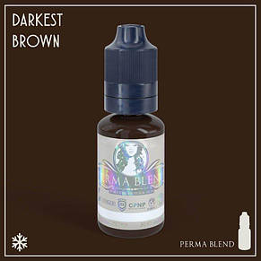 Пігмент для татуажу брів PERMA BLEND Darkest Brown (USA), 15 мл, фото 2