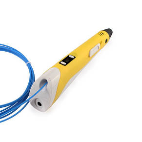 3D ручка з LCD дисплеєм пластиком для малювання Pen 2 Yellow YU227, фото 5
