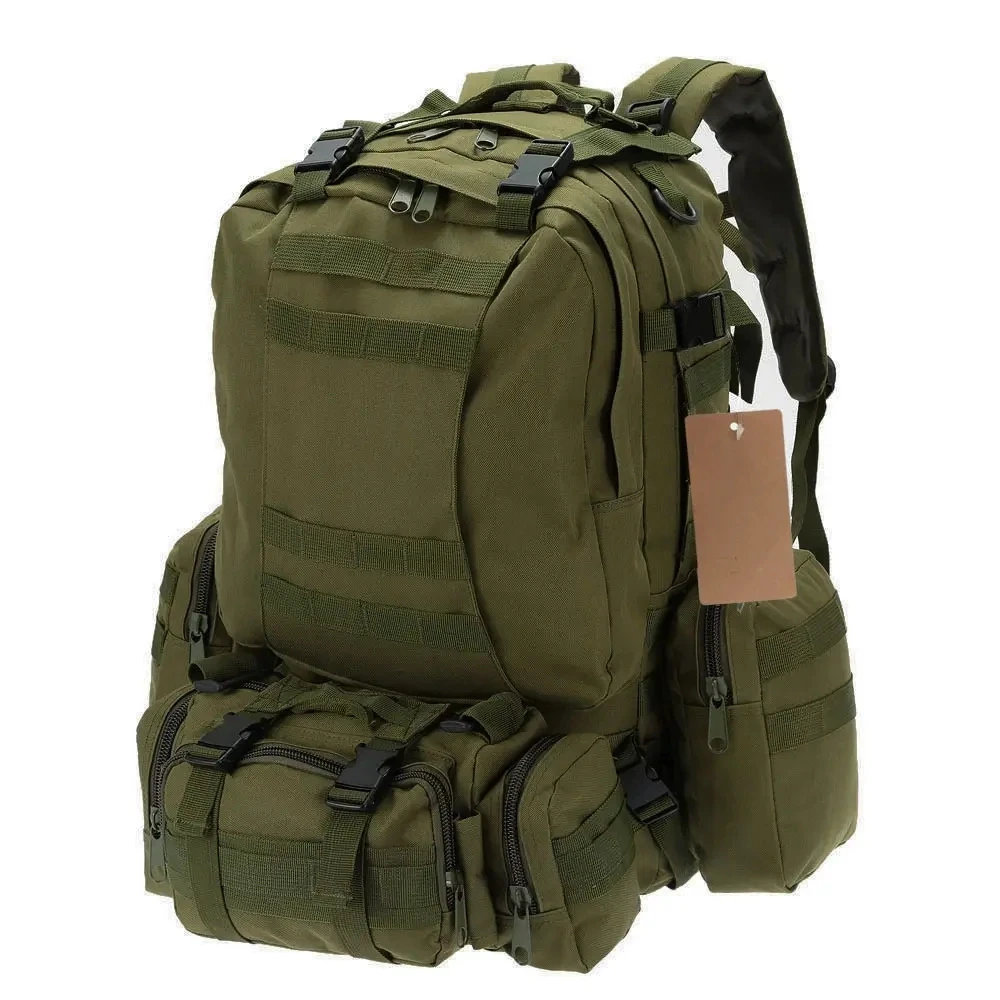 Тактичний рюкзак на 55л з підсумками 55х40х25 см B08 Оливковий YU227