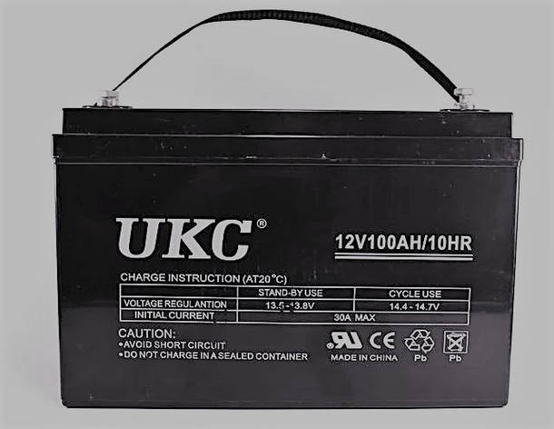 Акумулятор АКУМУЛЯТОР 12V 100A UKC YU227, фото 2