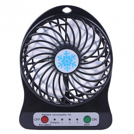 Міні-вентилятор Portable Fan Mini ченый YU227, фото 2