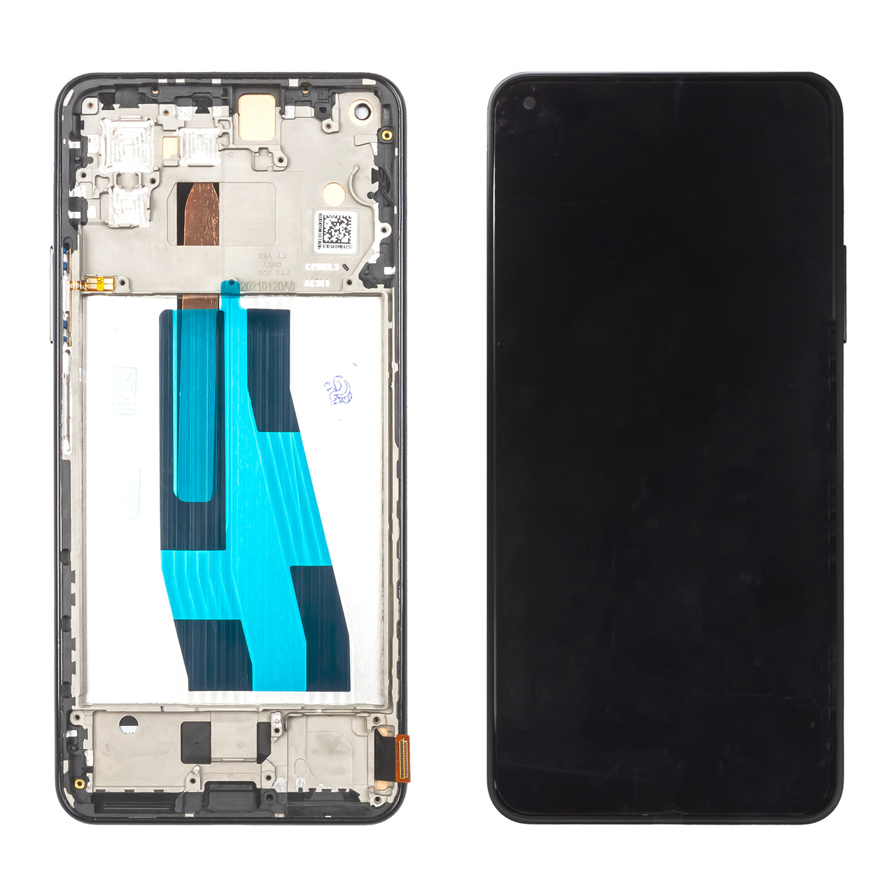 Дисплей XIAOMI Mi 11 Lite (4G)/Mi 11 Lite (5G)/11 Lite 5G NE (2021) (OLED) з чорним тачскрином та рамкою