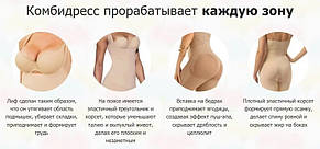 Комбідрес S/M Slim Shapewear тілесний YU227, фото 3