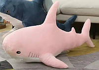 Мягкая игрушка акула 100 см , Подушка игрушка акула Розовая Blahaj , Подушки-антистресс , Блохий ИКЕА
