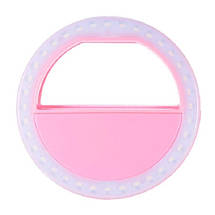 Селфі-кільце Protech Selfie Ring Light Pink (XJ-01WH) рожеве YU227, фото 3