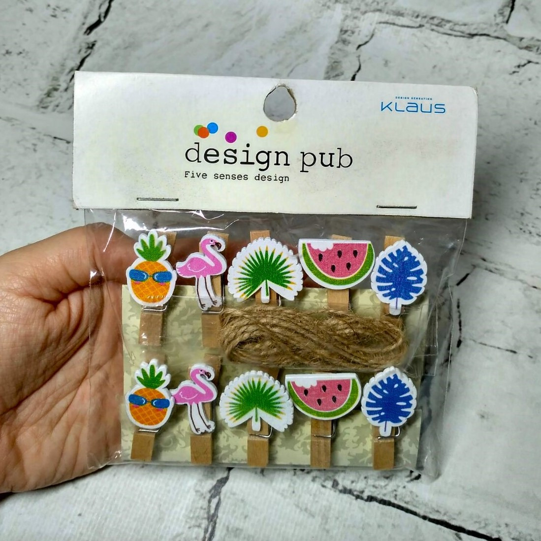 Декоративні прищіпки Фламінго, 10 шт