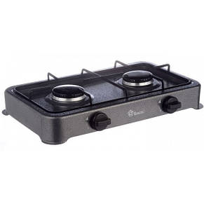 Настільна газова плита Domotec MS 6662 на 2 конфорки YU227, фото 1