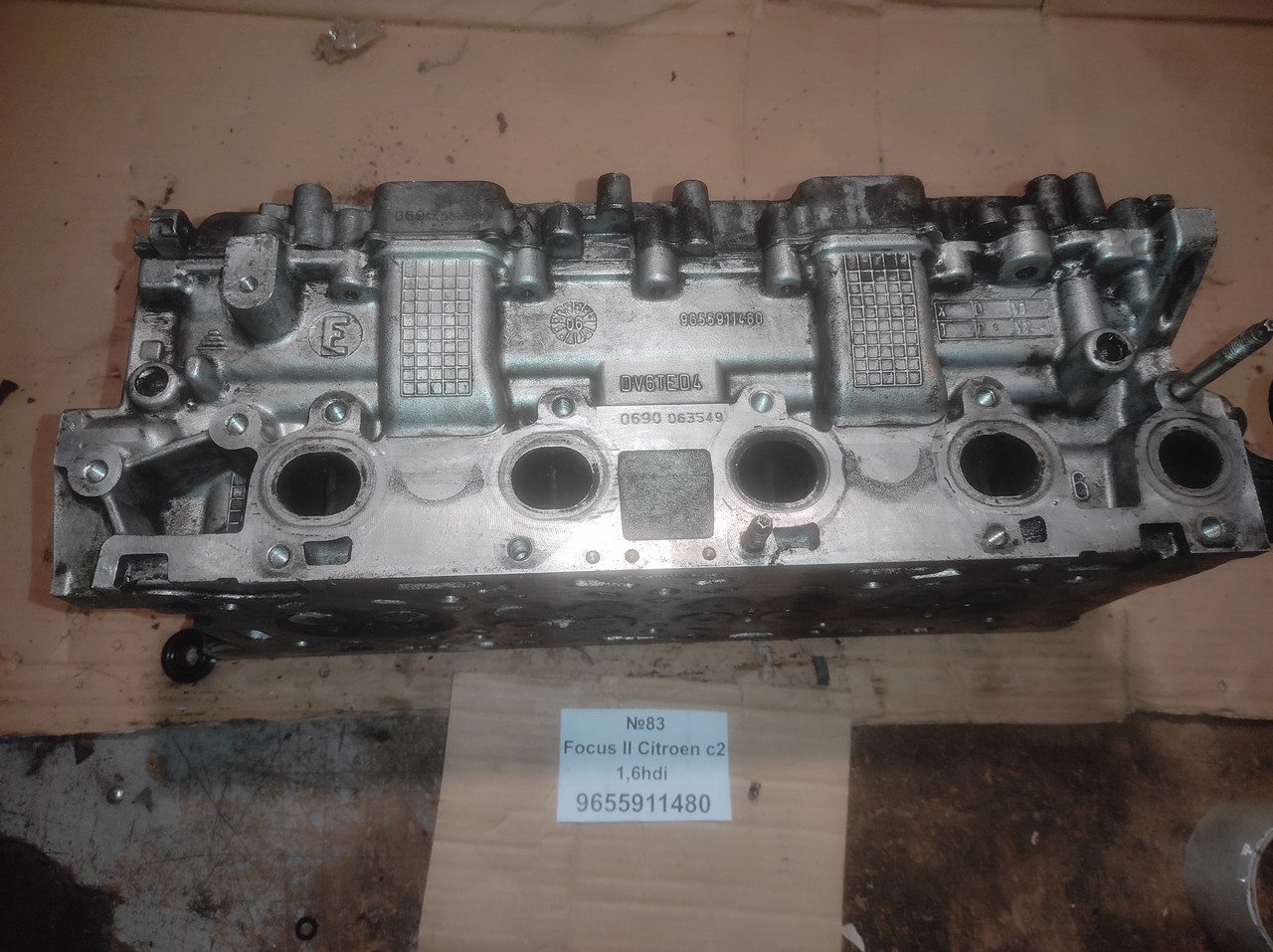 №83 Головка блока циліндрів 9655911480 для Ford Focus II Citroen c2 1.6hdi