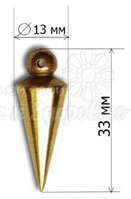 Маятник биолокационный латунь