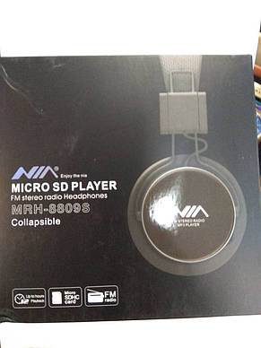 Навушники Ня MRH-8809S складаний мікро SD / FM / MP3 плеєр стерео гарнітура YU227, фото 2