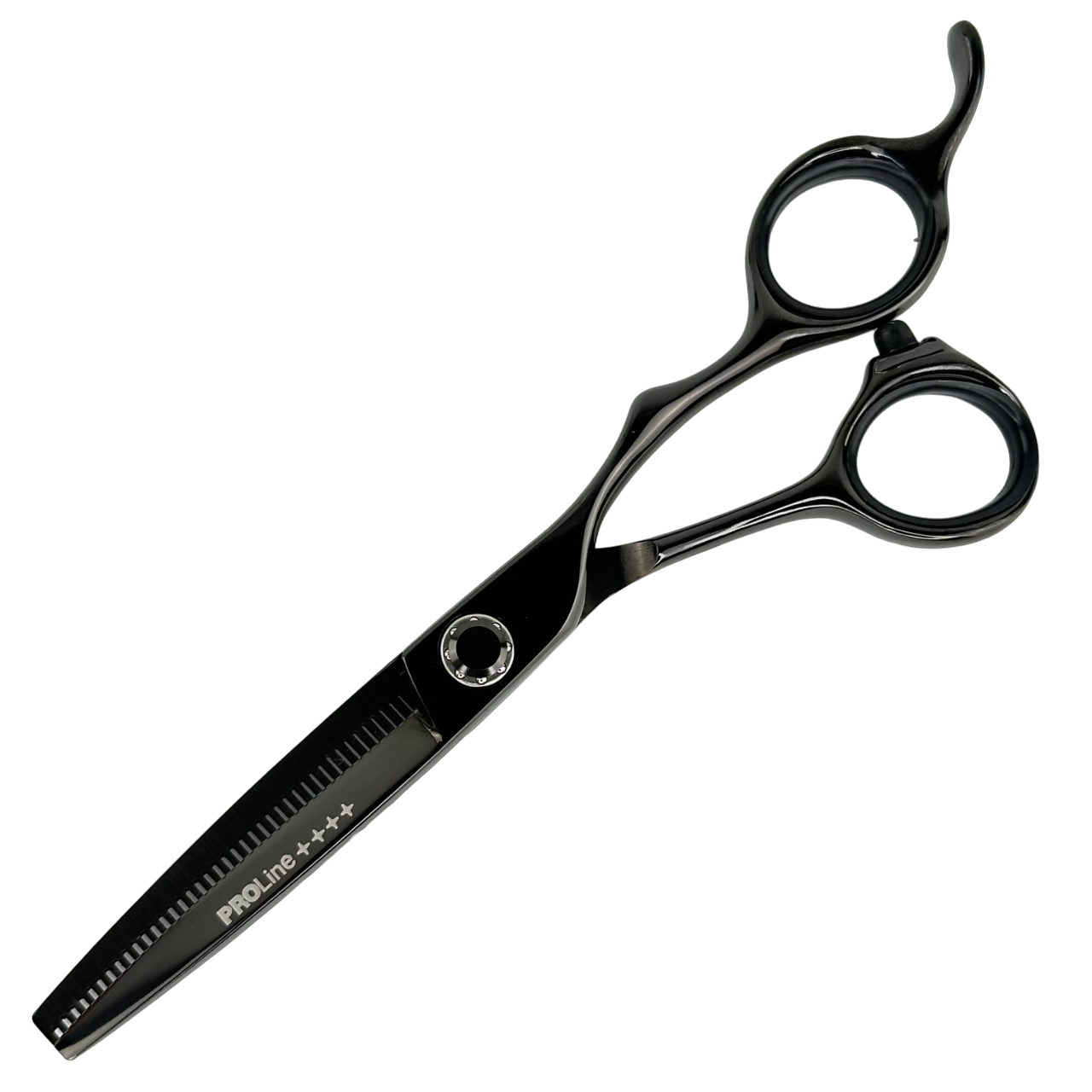 Ножиці для стрижки PROline 5.5", філірувальні, чорні (FX03B-RT)