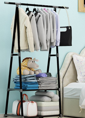 Універсальна міцна підлогова пересувна стійка вішалка для одягу Coat Rack YU227, фото 1
