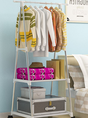 Універсальна міцна підлогова пересувна стійка вішалка для одягу Coat Rack YU227, фото 5