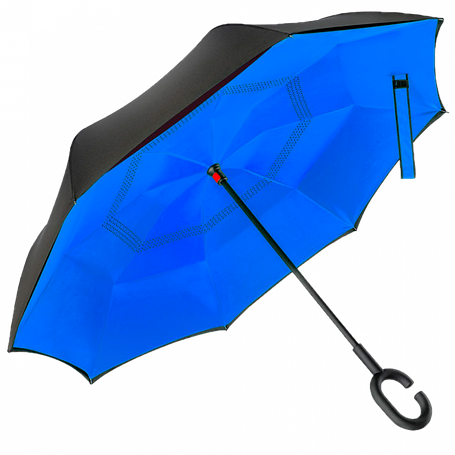Парасолька зворотного додавання UP-brella Синій YU227, фото 1