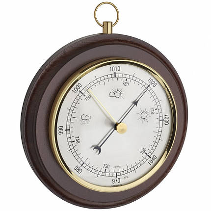 Механічний настінний барометр TFA Analogue Barometer Walnut, фото 1