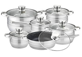 Набір кухонного посуду Grant Berg GR-4720 на 12 предметів YU227