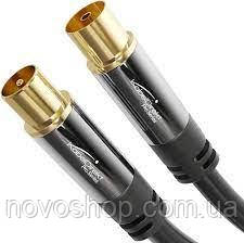 CableDirect антенний кабель 4K коаксіальний кабель телевізійний кабель male-female 2m