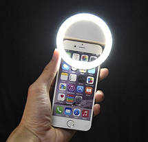 Селфі-кільце Protech Selfie Ring Light White (XJ-01WH) YU227, фото 3
