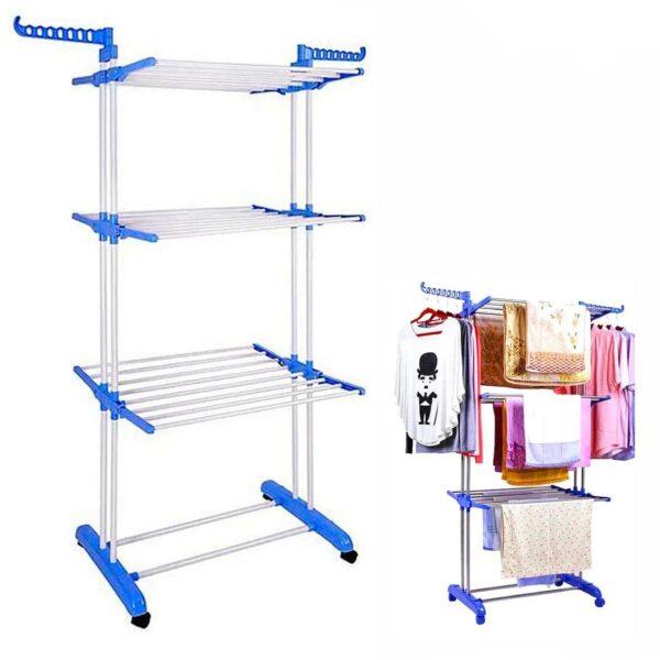 Складна сушарка для білизни Garment Rack With Wheels Уцінка!!! YU227