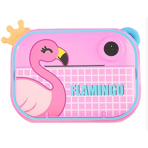 Дитячий фотоапарат миттєвого друку 3 Flamingo microSD pink