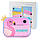 Дитячий фотоапарат миттєвого друку 3 Flamingo microSD pink, фото 4