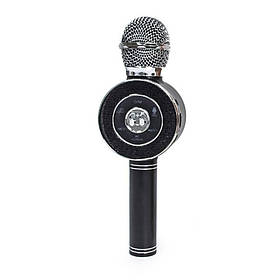 Караоке мікрофон WSTER WS-668 бездротовий зв'язок по Bluetooth, чорний, Toyman