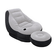 Надувне крісло з пуфом Air Sofa насос в комплекті YU227