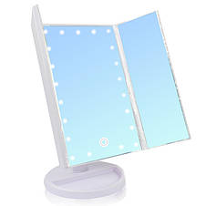 Дзеркало для макіяжу з LED підсвічуванням Superstar Magnifying Mirror YU227, фото 4