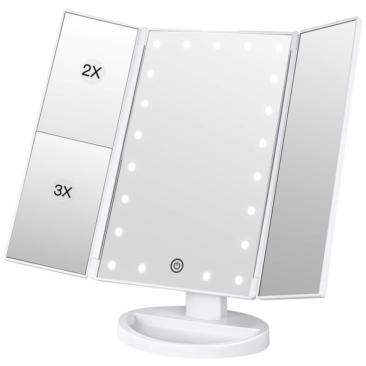 Дзеркало для макіяжу з LED підсвічуванням Superstar Magnifying Mirror YU227