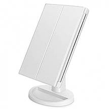 Дзеркало для макіяжу з LED підсвічуванням Superstar Magnifying Mirror YU227, фото 6