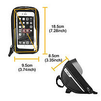 Тримач велосумка для телефона на кермо велосипеда, фото 2